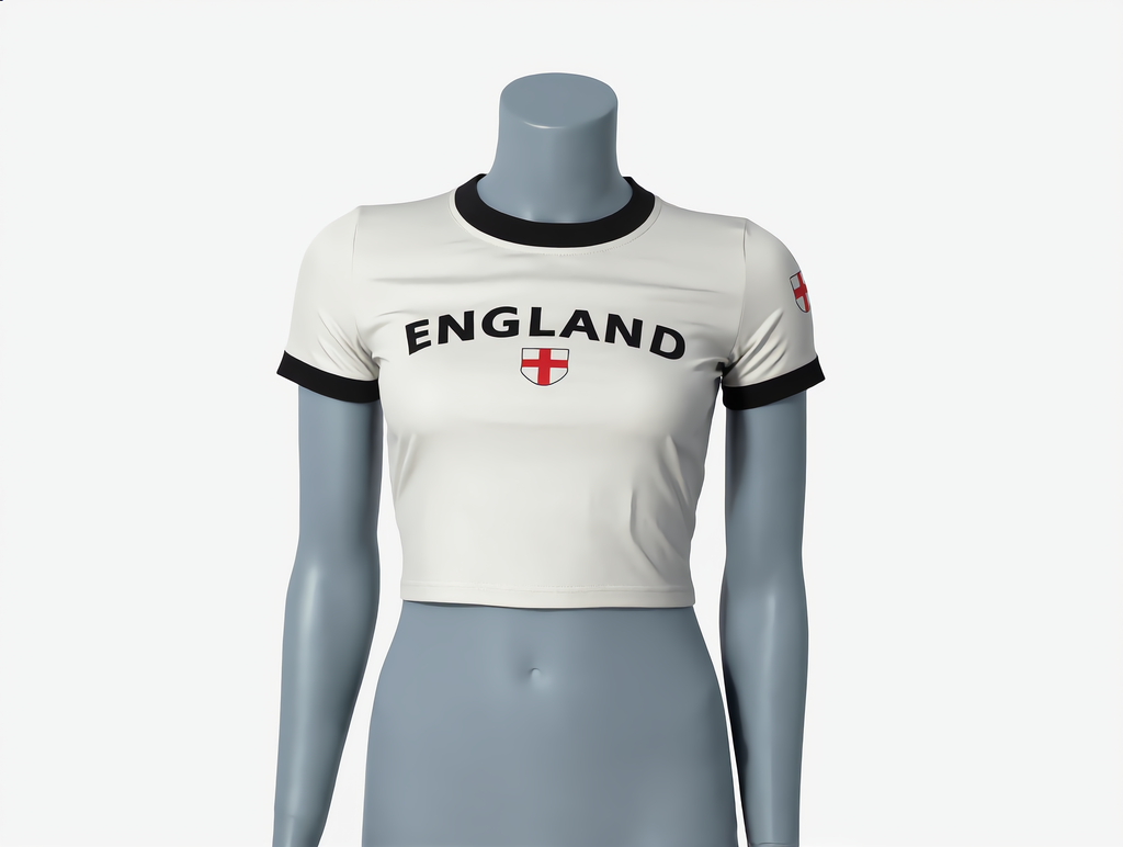 England Cropped Ringer Tee