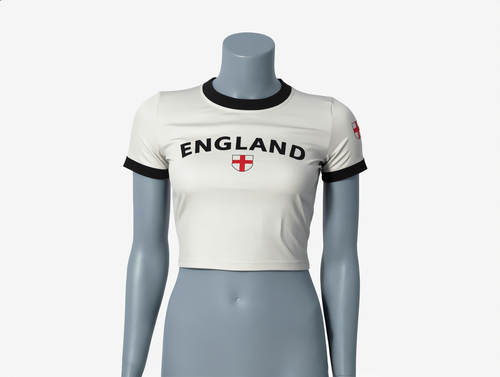 England Cropped Ringer Tee