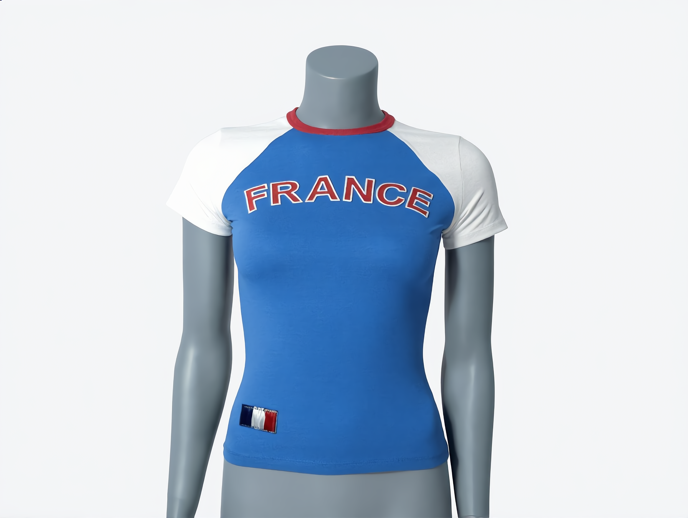 France Blue Raglan Tee